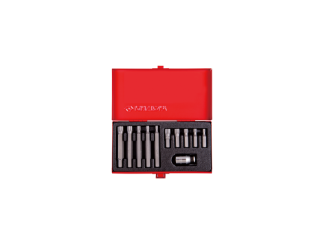 King Tony - ZESTAW BITÓW 10mm SPLINE M5 - M12, 11 części - 1011MQ