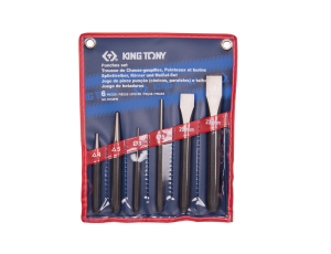 King Tony - ZESTAW WYBIJAKÓW I PRZECINAKÓW 6 cz., ETUI - 1016PR