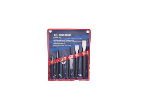 King Tony - ZESTAW WYBIJAKÓW I PRZECINAKÓW 6 cz., ETUI - 1016PR