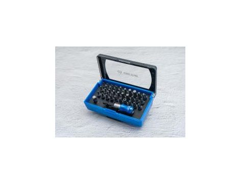 King Tony - ZESTAW BITÓW 1/4" 32cz. Z UCHWYTEM 7702-25 +753-63, PŁASKIE 3 - 6mm, PH1-PH3, PZ1- PZ3, HEX 3 - 6mm, TORX T10 -T40 - 1032CQ