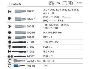 King Tony - ZESTAW BITÓW DO WKRĘTARKI 1/4
