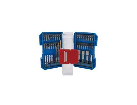 King Tony - ZESTAW BITÓW DO WKRĘTARKI 1/4" 45cz., BITY HEX, TORX, PH, PZ, PŁASKIE, NASADOWE, KWADRAT, WIERTŁA, UCHWYTY - 1045MR01-EB - 2