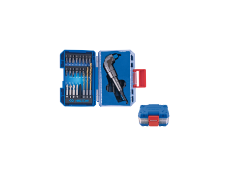 King Tony - ZESTAW BITÓW DO WKRĘTARKI 1/4" 45cz., BITY HEX, TORX, PH, PZ, PŁASKIE, NASADOWE, KWADRAT, WIERTŁA, UCHWYTY - 1045MR01-EB - 4