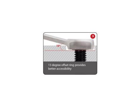 King Tony - KLUCZ PŁASKO-OCZKOWY DŁUGI. LEKKI 18mm, DŁ. 272mm - 1061-18 - 3