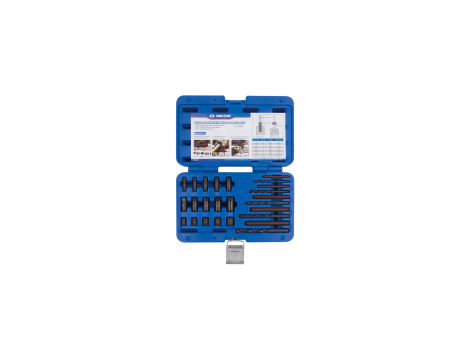 King Tony - ZESTAW WIERTEŁ I KLUCZY DO USZKODZONYCH ŚRUB, 25 SZT. - 11225SQ