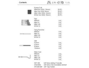 King Tony - ZESTAW DO NAPRAWY GWINTÓW M5 - M10, Z AKCESORIAMI, 119 SZT. - 11311MQ