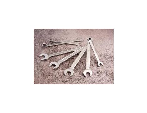 King Tony - ZESTAW KLUCZY PŁASKO-OCZKOWYCH 8cz. 10 -22mm, ETUI - 1208MR - 2