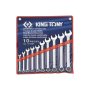 King Tony - ZESTAW KLUCZY PŁASKO-OCZKOWYCH 10cz. 8 -24mm. ETUI - 1210MR - 2