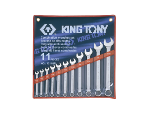 King Tony - ZESTAW KLUCZY PŁASKO-OCZKOWYCH CALOWYCH 1/4 - 15/16