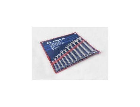 King Tony - ZESTAW KLUCZY PŁASKO-OCZKOWYCH CALOWYCH 1/4 - 15/16", 11cz. ETUI - 1211SR - 3