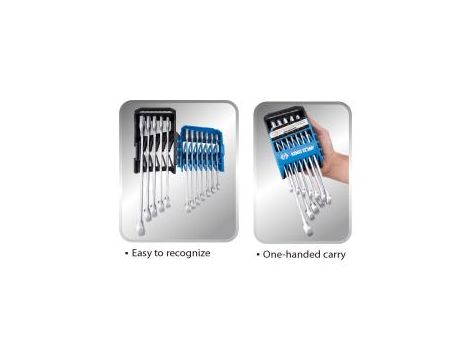 King Tony - ZESTAW KLUCZY PŁASKO-OCZKOWYCH 12 CZ. 8 - 22MM - 12D12MRS - 2