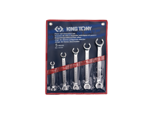 King Tony - ZESTAW KLUCZY CALOWYCH DO PRZEWODÓW HAMULCOWYCH 5cz. 5/16