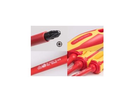 King Tony - WKRĘTAK POZIDRIV IZOLOWANY No.1 4,5 x 100mm PZ1 - 14780104 - 2