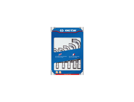 King Tony - ZESTAW KLUCZY FAJKOWYCH 5cz. 10 - 17mm - 1805MR