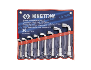 King Tony - ZESTAW KLUCZY FAJKOWYCH 8cz. 8 - 19mm, ETUI - 1808MR