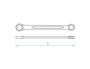 King Tony - KLUCZ OCZKOWY GWIAZDKOWY DWUSTRONNY E20 x E24 - 19202024 - image 2