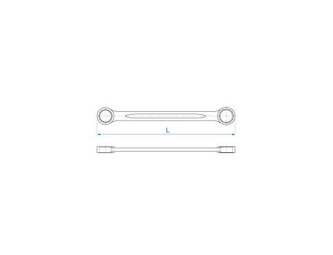 King Tony - KLUCZ OCZKOWY PROSTY 8mm x 9mm - 19C00809 - 2