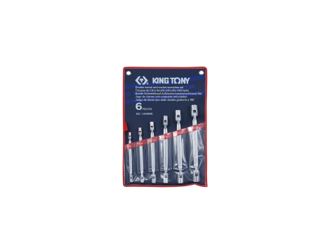 King Tony - ZESTAW KLUCZY NASADOWYCH PRZEGUBOWYCH 6cz. 8 - 19mm - 1A06MR