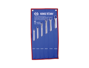 King Tony - ZESTAW KLUCZY OCZKOWYCH EKSTRA DŁUGICH 6cz. 10 - 24mm, ETUI - 1F06MRN
