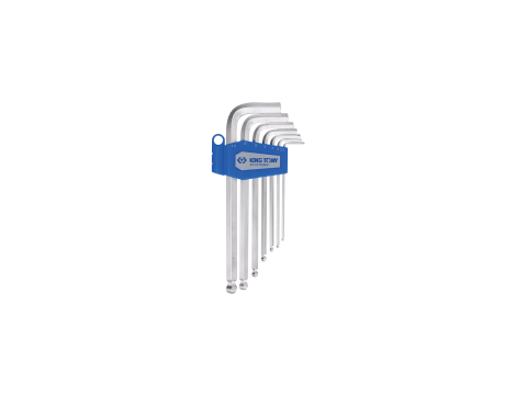 King Tony - ZESTAW IMBUSÓW 7 szt. 1130M - HEX Z KULKĄ DŁUGIE 2,5 - 10mm - 20107MR01