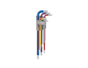 King Tony - ZESTAW IMBUSÓW KOLOROWYCH 9 szt. HEX Z KULKĄ EKSTRA DŁUGIE 1,5 - 10mm - 20109MW