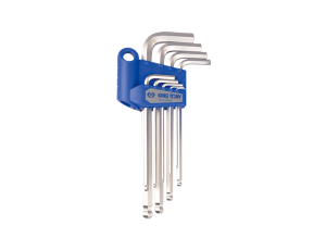 King Tony - ZESTAW IMBUSÓW CALOWYCH 9 szt. 1130S - HEX Z KULKĄ EKSTRA DŁUGIE 1/16