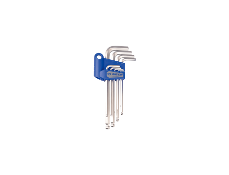 King Tony - ZESTAW IMBUSÓW CALOWYCH 9 szt. 1130S - HEX Z KULKĄ EKSTRA DŁUGIE 1/16" - 5/64" - 20129SR