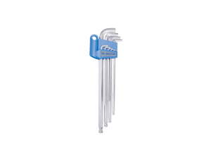 King Tony - ZESTAW IMBUSÓW 9 szt. 1120H - HEX Z KULKĄ EKSTRA DŁUGIE 1,5 - 10mm, UCHWYT PLAST. BLISTER - 201A09MR