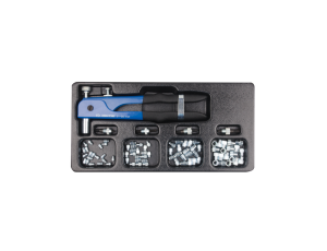 King Tony - NITOWNICA RĘCZNA DO NITONAKRĘTEK M4 - M8, Z ZESTWEM NITONAKRĘTEK - 21-30-09MR