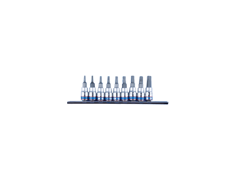 King Tony - ZESTAW NASADEK 1/4" TORX 9 szt., 2033 T8 - T40 - 2109PR