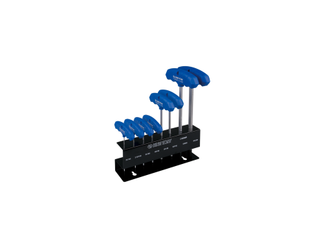 King Tony - ZESTAW IMBUSÓW CALOWYCH Z UCHWYTEM "T" 8szt. 1155 - HEX 5/64" - 3/8", STOJAK - 21208SR