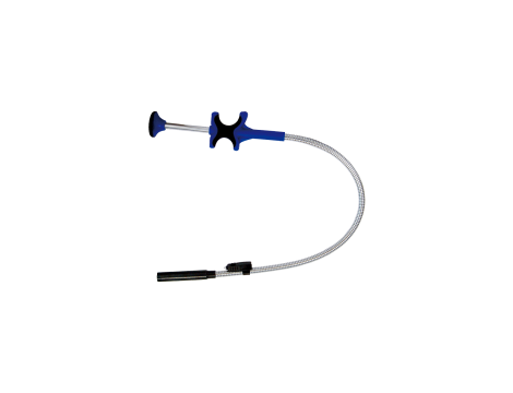 King Tony - CHWYTAK GIĘTKI Z KOŃCÓWKĄ SZCZĘKOWĄ + MAGNES 1KG + LATARKA 470mm - 2129-24