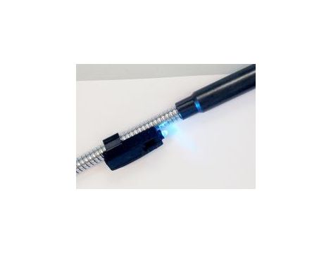 King Tony - CHWYTAK GIĘTKI Z KOŃCÓWKĄ SZCZĘKOWĄ + MAGNES 1KG + LATARKA 470mm - 2129-24 - 4