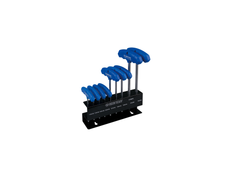 King Tony - ZESTAW KLUCZY TRZPIENIOWYCH Z UCHWYTEM "T" 9szt. 1153 - TORX T10 - T50, STOJAK - 21309PR