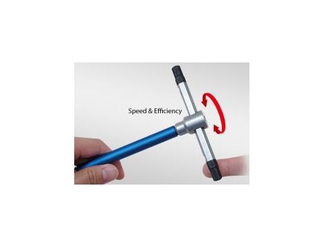 King Tony - ZESTAW IMBUSÓW Z UCHWYTEM "T" 8szt. 1195A - HEX 2 - 10mm, STOJAK - 23208MR - 2