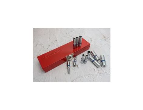 King Tony - ZESTAW NASADEK 1/4" 11cz. DŁUGIE 6-kąt. 4 - 13mm, KASETA - 2511MR - 3