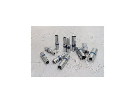 King Tony - ZESTAW NASADEK 1/4" 11cz. DŁUGIE 6-kąt. 4 - 13mm, KASETA - 2511MR - 4