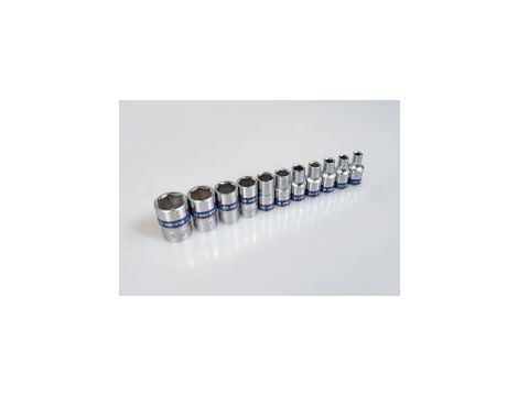 King Tony - ZESTAW NASADEK 1/4" 16cz. KRÓTKIE 6-kąt. 4 - 13mm Z GRZECHOTKĄ I AKCESORIAMI, KASETA - 2516MR - 3