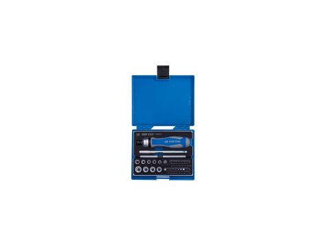 King Tony - ZESTAW NARZĘDZI 1/4" 39 ELEMENTÓW, WKRĘTAK, NASADKI, BITY - 2539MRV04