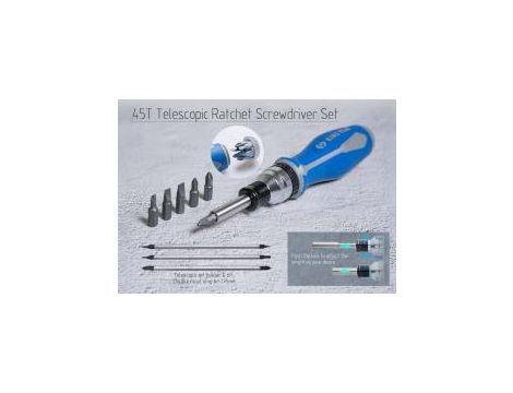 King Tony - ZESTAW NARZĘDZI 1/4" 39 ELEMENTÓW, WKRĘTAK, NASADKI, BITY - 2539MRV04 - 2