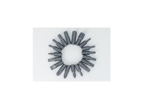 King Tony - ZESTAW NARZĘDZI 1/4" 39cz. NASADKI KRÓTKIE, 6-kąt. 4 - 13mm + BITY, Z GRZECHOTKĄ I AKCESORIAMI, KASETA - 2540MR - 4