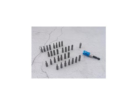 King Tony - ZESTAW NARZĘDZI 1/4" 51cz. NASADKI KRÓTKIE, 6-kąt. 4 - 14mm, BITY 1/4" Z GRZECHOTKĄ I AKCESORIAMI, KASETA - 2551MR01 - 4