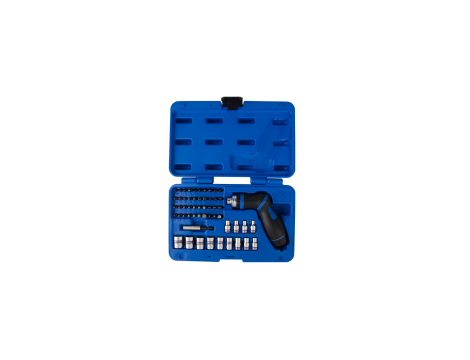 King Tony - WKRĘTAK DO BITÓW 1/4" Z GRZECHOTKĄ + BITY + NASADKI, 55 CZ. - 2555MR - 2