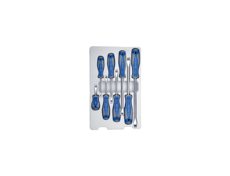 King Tony - ZESTAW WKRĘTAKÓW 8 cz. PŁASKIE 3 x 75, 5 x 75, 5 x 100, 6,5 x 38, 6,5 x 100, 6,5 x 150, 8 x 150, 8 x 200 - 30118MR