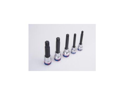 King Tony - ZESTAW NASADEK RIBE 3/8" + 1/2" 5cz. M7 - M13, SZYNA, - 3105PR - 4