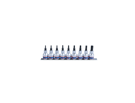 King Tony - ZESTAW NASADEK TORX 3/8" 9cz. T10 - T50, SZYNA, - 3109PR8