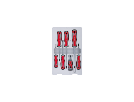 King Tony - ZESTAW WKRĘTAKÓW 7 cz. KRZYŻAK PH No.0 x 60, No.1 x 80, No.1 x 100, No.2 x 38, No.2 x 100, No.2 x 150, No.3 x 150 - 31107MR