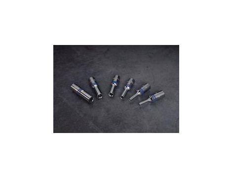 King Tony - ZESTAW NASADEK GWIAZDKOWYCH 3/8" 6cz. DŁUGIE E-TORX E4 - E14, SZYNA, - 3116PR - 4