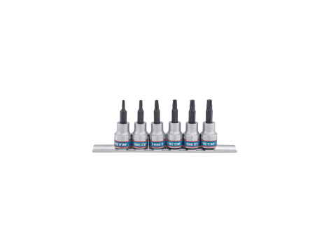 King Tony - ZESTAW NASADEK 3/8 " TORX 5-RAMIENNYCH 6cz. IPR10 - IPR30, SZYNA, - 3146PR