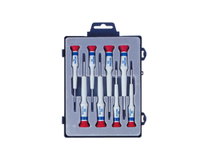 King Tony - ZESTAW WKRĘTAKÓW PRECYZYJNYCH 8cz. KRZYŻAK PH No.000 - 1 x 40mm, PŁASKIE 1,5 - 3,0 x 40mm, PUDEŁKO - 32108MR